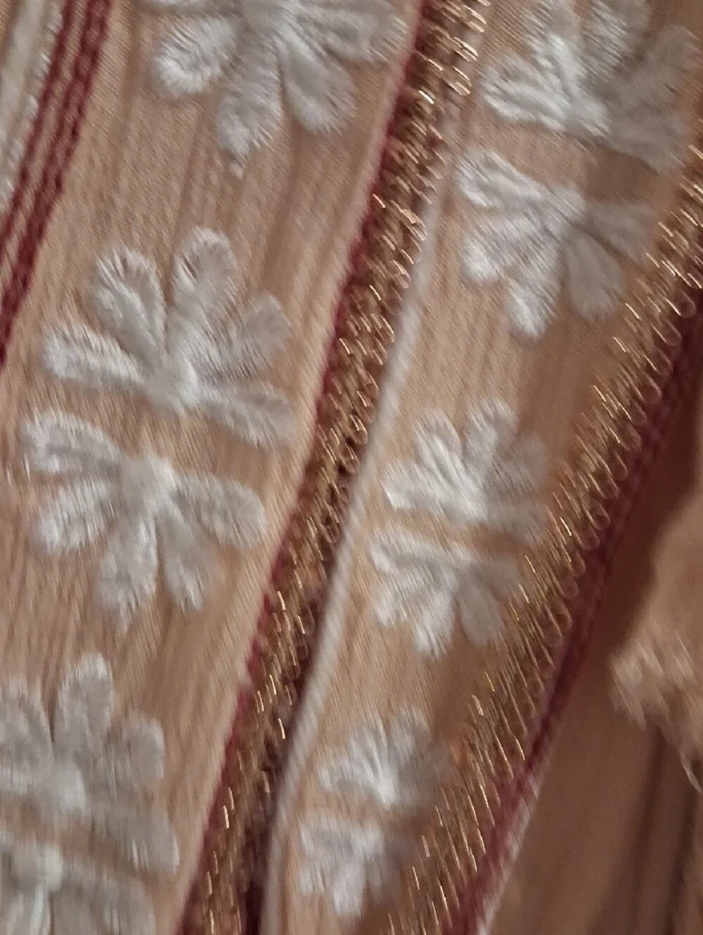 Free People Neutral Beige Embroidered Tassel Maxi Dress